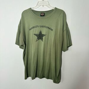 Harley Davidson olive green tee size XL